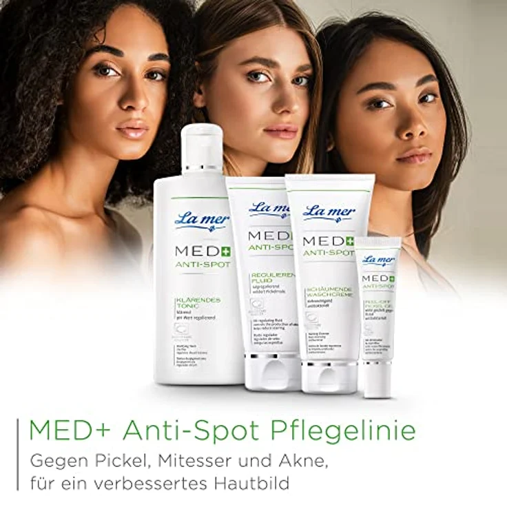 La mer MED+ Anti-Spot Regulierendes Fluid - Leichtes, regulierendes Gesichtspflege - Reduziert Pickel & Mitesser - Mildert Pickelmale - Talgregulierende - Porenverfeinernd und antibakteriell - 50 ml – Bild 5