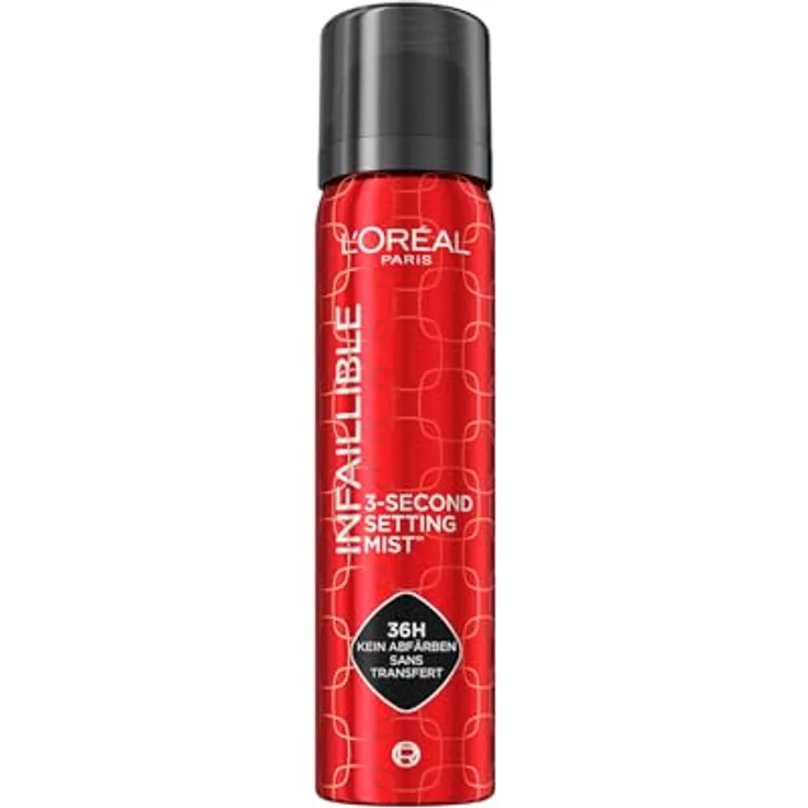 L'Oréal Paris Infaillible 3-Second Setting Mist, Fixing Spray mit Mikrodiffusions Technologie für 36 Stunden Haltbarkeit