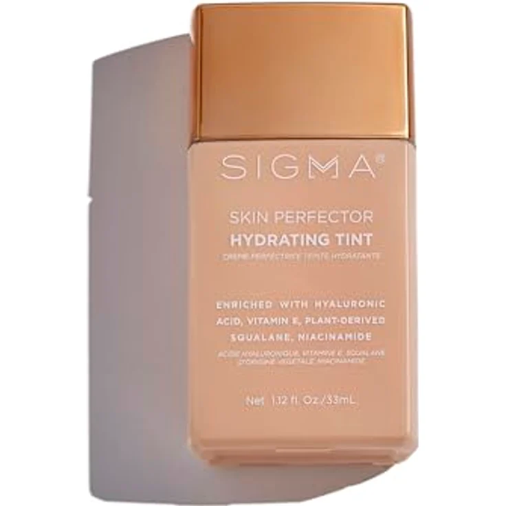 Sigma Beauty Skin Perfector Hydrating Tint, natürlich deckendes Make-up mit Hyaluronsäure, Farbton 5, 33 ml – Bild 1