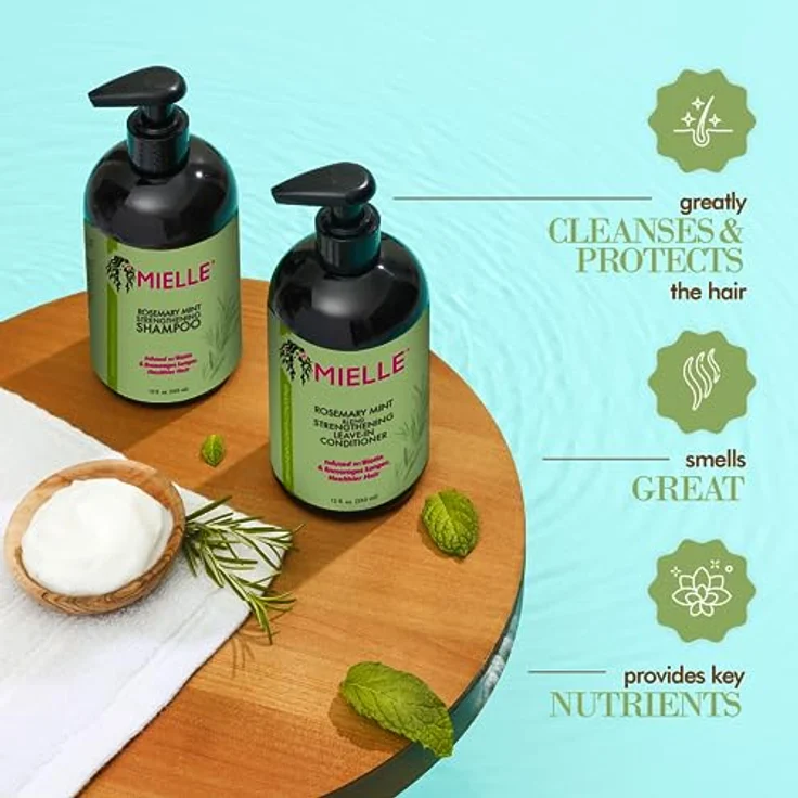 Mielle Organics Mielle Rosemary Mint Stärkendes Shampoo, 355 ml – Bild 4