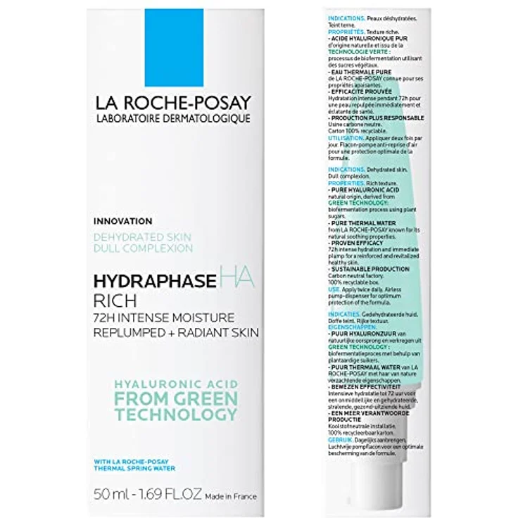 La Roche-Posay Hydraphase HA Rich Feuchtigkeitsspendende und revitalisierende Gesichtscreme 50 ml für Frauen – Bild 2