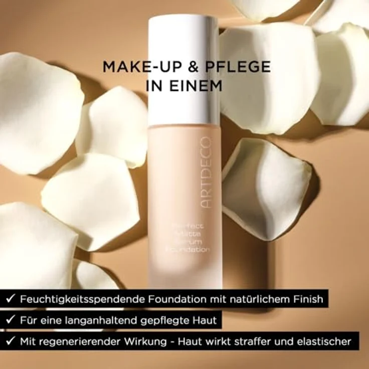 Artdeco Perfect Matte Serum Foundation 20 ml, aufbaubare Deckkraft, natürlich mattes Finish, Farbe: MEDIUM TAN – Bild 6