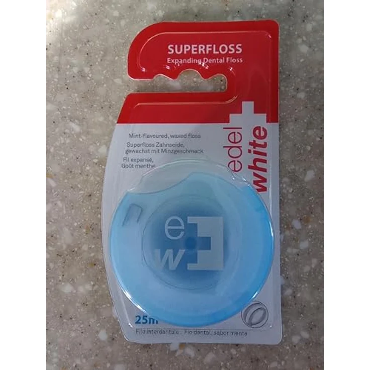 Edel&White flauschige Zahnseide EF25 Zahnseide/Flosser Superfloss-Technologie – Bild 3