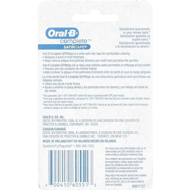 Oral-B Satin Tape Mint 25 m 200 g Zahnseide/Flosser – Bild 3