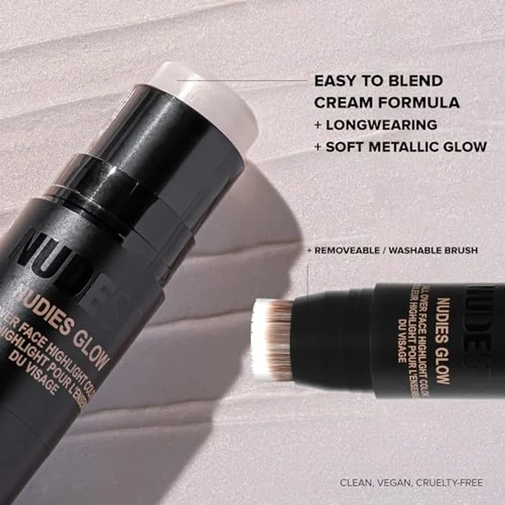 Nudestix Nudies Glow Highlighter, multifunktioneller Aufheller im Stiftformat, Farbton Illumi Naughty, 7 g – Bild 5