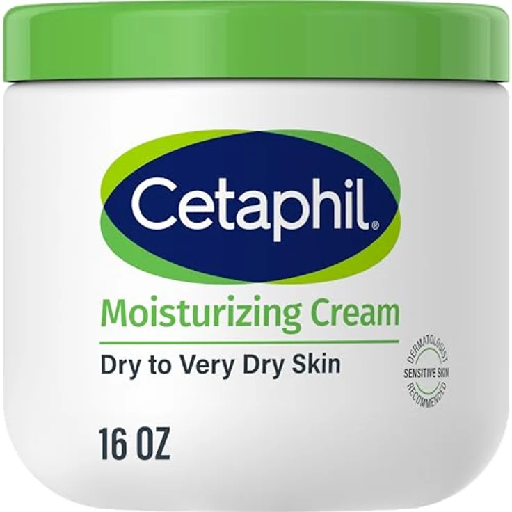 Cetaphil Feuchtigkeitscreme für Trockene Haut, Komplexe Epidermale Erneuerung, Frei von Parabenen, 453 g – Bild 1