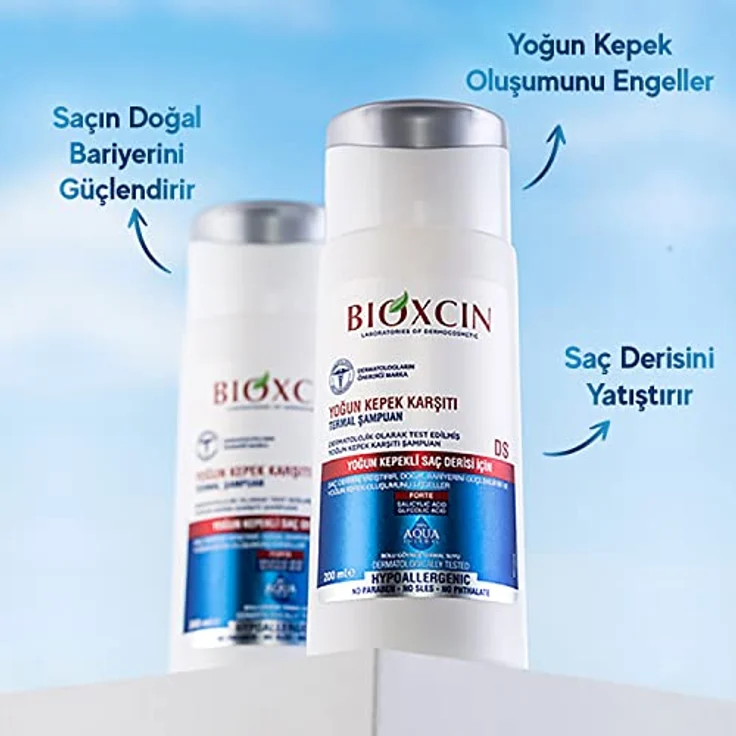 BIOXCIN Bioxcin Anti-Schuppen Intensive Thermal Shampoo, 200ml - Gegen starke Schuppenbildung & Juckreiz, mit Octopirox®, Zink & Thermalwasser – Bild 3
