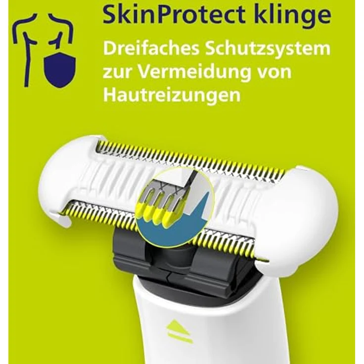 Philips OneBlade Intimrasierer, Elektrischer Intimtrimmer für Männer, weiß – Bild 8