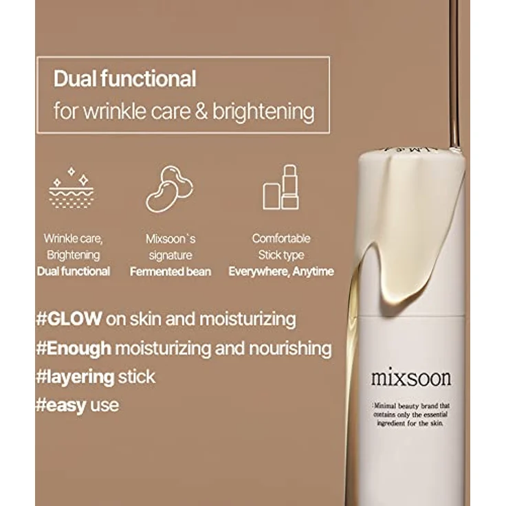 Mixsoon Bean Stick Balm - 11.5ml, Intensive Hydratation durch Sojabohnenöl, fermentiert in 240 Stunden – Bild 4