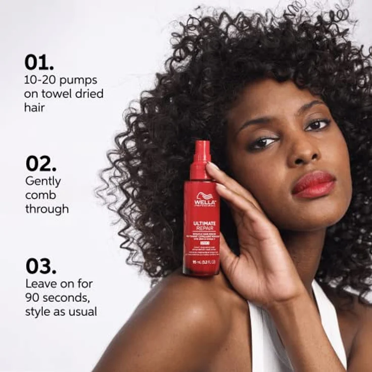 Wella Professionals Ultimate Repair Miracle Hair Rescue Spray, AHA und Omega 9 Formel, 30 ml – Bild 5