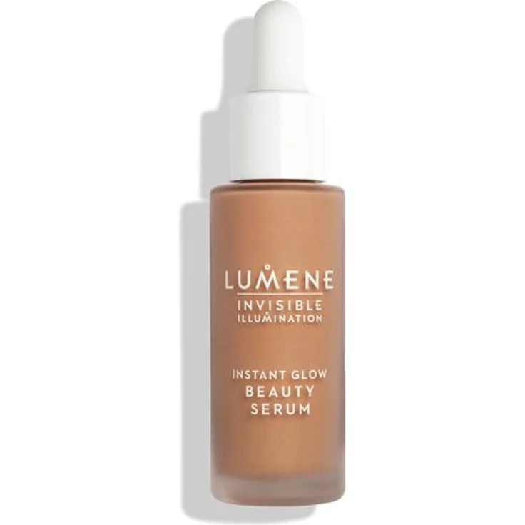 Lumene Invisible Illumination Instant Glow Beauty Serum, 30 ml, veganes Serum mit Gel-zu-Öl-Textur, für einen natürlichen Glow und optische Ebenmäßigkeit – Bild 1