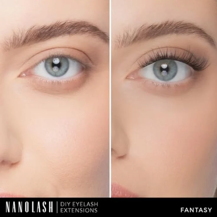 Nanolash Cluster Wimpern DIY Set - Fantasy Edition, 36 Wimpernsegmente + Applikator + Haltbarer Bonder + Sealer + Remover – Bild 2