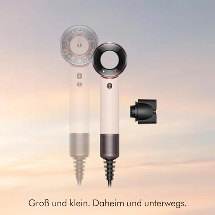 Dyson Supersonic Travel™ Haartrockner, 1220W, kompakt & leicht, intelligente Temperaturregulierung, universeller EU-Stecker, Ceramic Pink/Rose Gold – Bild 2