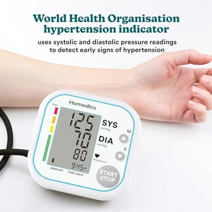 Homedics, Blutdruckmessgerät, Blood Pressure Monitor (Blutdruckmessgerät Oberarm) – Bild 4