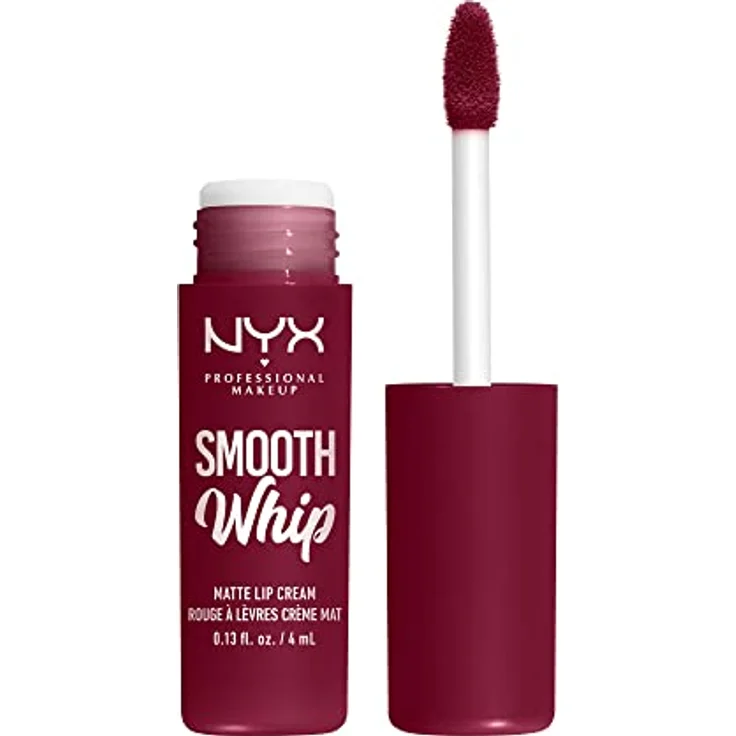 NYX Professional Makeup Smooth Whip Matte Lip Cream, seidiger Lippenstift mit glättender Wirkung, Farbton 15 Chocolate Mousse, 4 ml – Bild 1