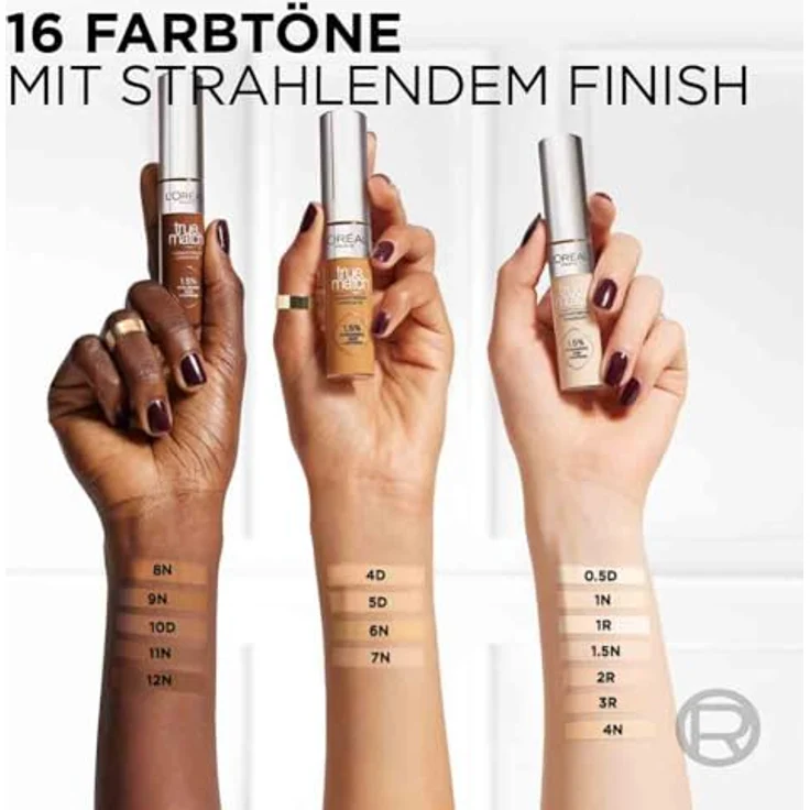 L’Oréal Paris True Match Radiant Serum Concealer, 11 ml, feuchtigkeitsspendend mit Koffein und Hyaluronsäure – Bild 8