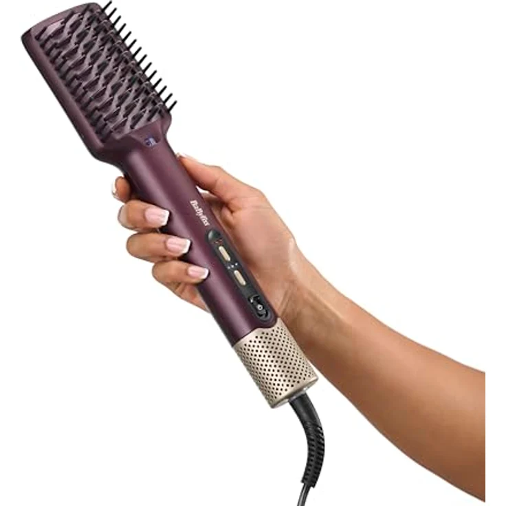 BaByliss Air Power Smooth Warmluftbürste, 3 Geschwindigkeits- und 4 Temperatureinstellungen, Keramik-Glättplatte, für alle Haartypen – Bild 7