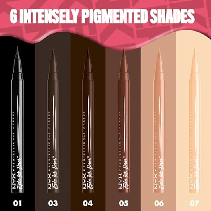 NYX Augen Make-up EPIC INK LINER Eyeliner waterproof #brown 1 ml  – Bild 6