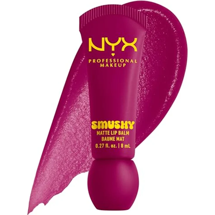 NYX Professional Makeup Smushy Matte Lip Balm, Lippenbalsam mit veganer Formel und samtig-mattem Finish, 8 ml – Bild 1