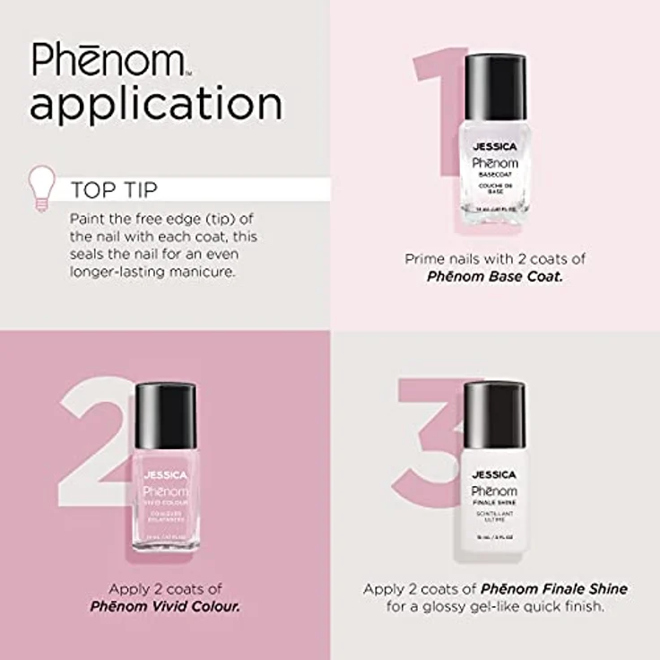 Jessica Phenom Colour Jessica red, 15 ml - Vivid Colour Farblack – Bild 5