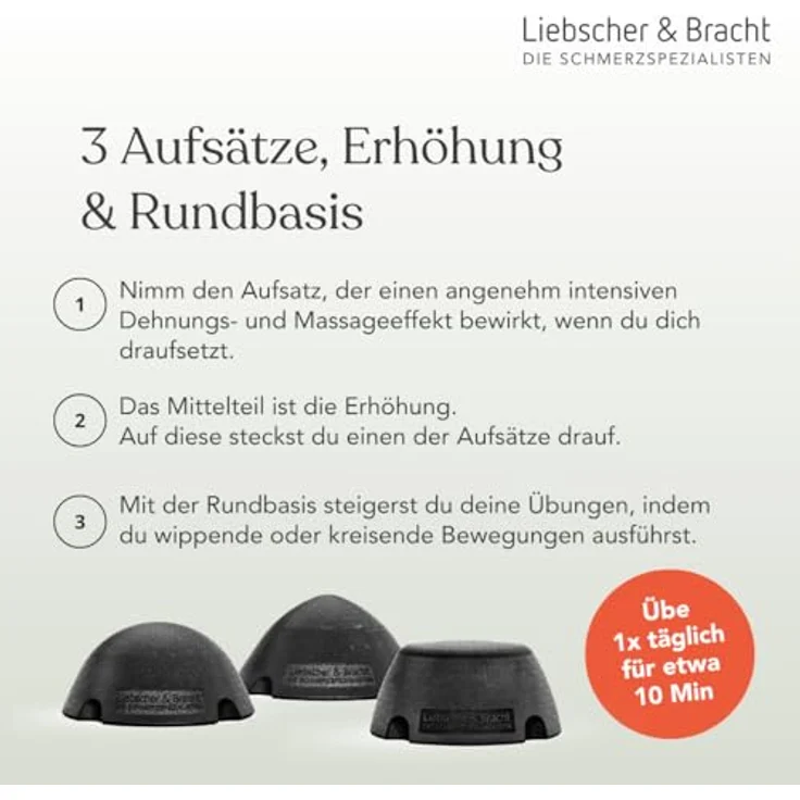 Liebscher & Bracht Original ISG-Ischias-Retter 5-teilig, Massagegerät zur Linderung von Hüft-, Gesäß- & Ischiasschmerzen, blau – Bild 5