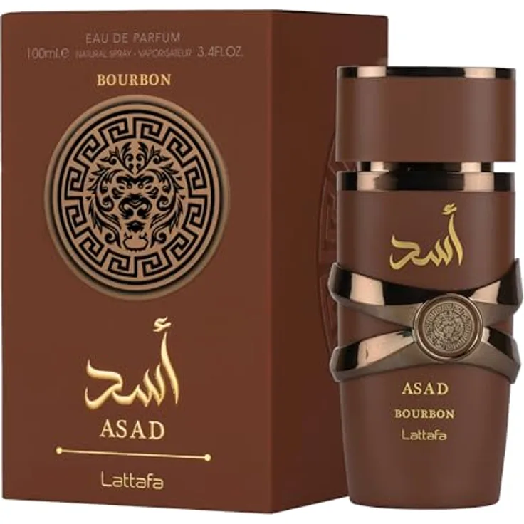 Lattafa Asad Bourbon 100 ml EDP Damenduft, Mirabelle, Lavendel, Vanille, Vetiver, Bernstein