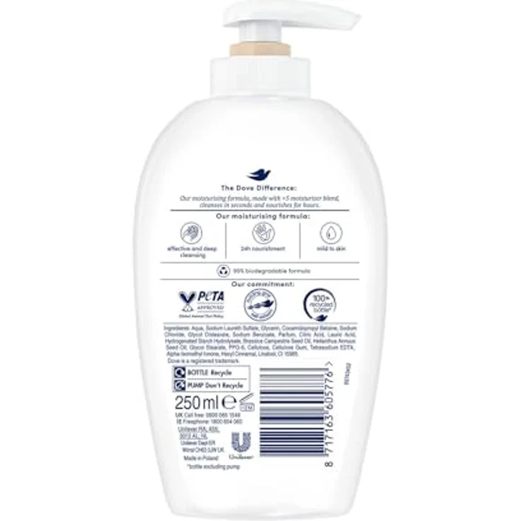 Dove Fine Silk Satin Handseife 250 ml für Damen – Bild 2