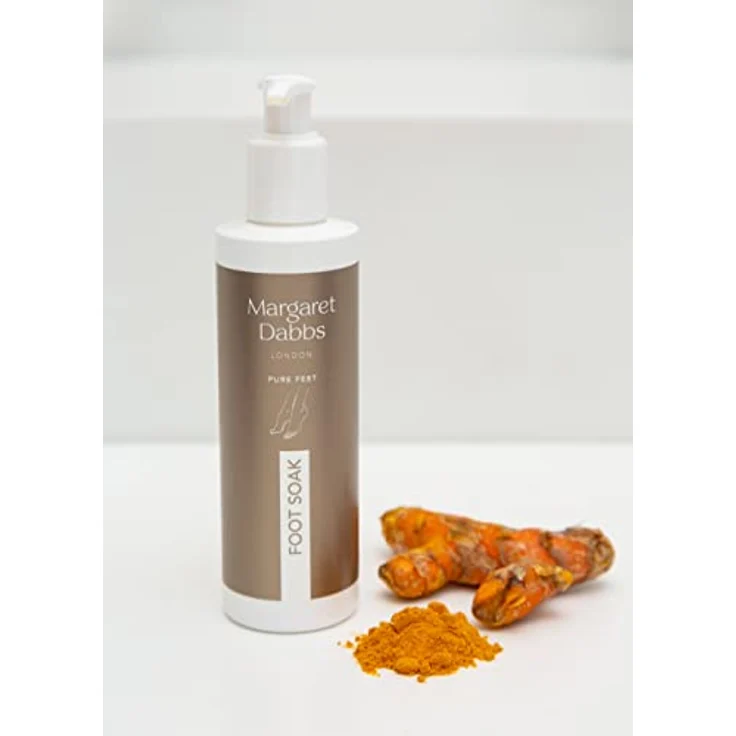Margaret Dabbs Pure Reviving Foot Soak, Fußpflege für müde und schmerzende Füße mit Buriti-Öl und Kurkuma-Extrakt, 200ml, vegan und frei von schädlichen Chemikalien – Bild 3