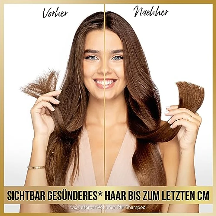 Pantene Pro-V Shampoo, Unendlich Lang | Für Mittellanges Bis Langes Geschädigtes Haar | Sichtbar Gesünderes, Stärkeres Haar Von Den Wurzeln Zu Den Spitzen | Mit Niacinamid + Vitamin E, 300 ml – Bild 2