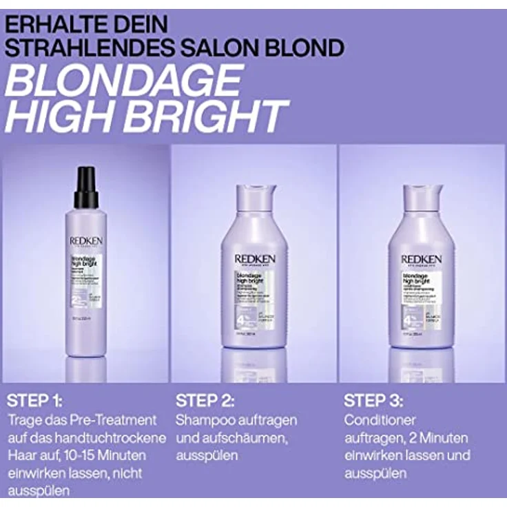 Redken blondage high bright Haarshampoo 300 ml – Bild 3
