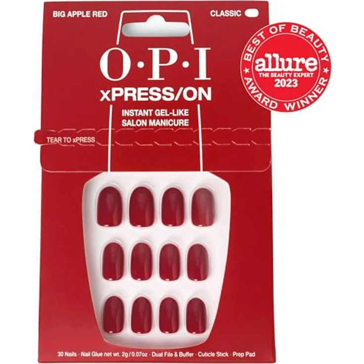 OPI xPRESS/ON künstliche Fingernägel Big Apple Red 30 St. – Bild 2