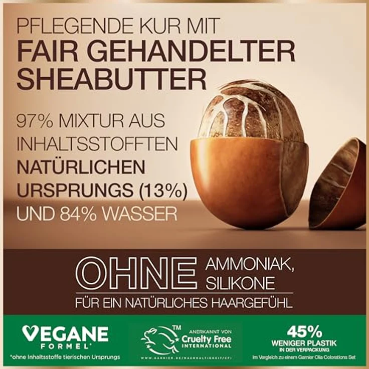 Garnier GOOD Dauerhafte Haarfarbe 1.10 Mitternachts-Schwarz, Ammoniakfreie Coloration mit 100% Grauabdeckung und pflegender Kur – Bild 4