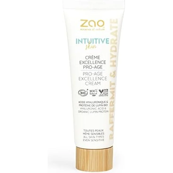 ZAO Excellence Pro-Age Gesichtscreme, straffend mit Hyaluronsäure und Bio-Lupin-Protein, 50 ml, für alle Hauttypen