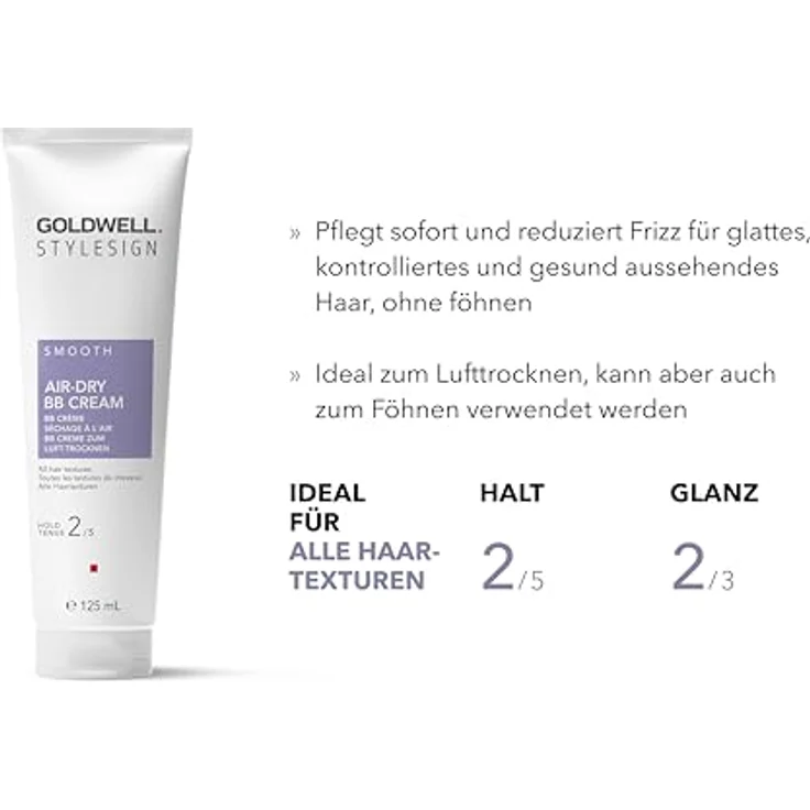 Goldwell Stylesign Smooth Air-Dry BB Cream 125 ml, Haarstylingcreme - Smoothing und lufttrocknend – Bild 2
