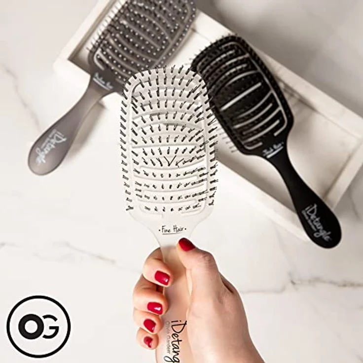 Olivia Garden iDetangle Memory Flex Double Bristle – Bild 5