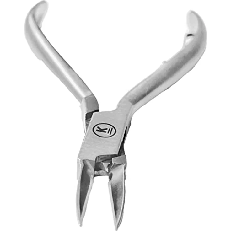 K-Pro Nagelzange Fußpflege, Edelstahl Eckenzange für eingewachsene Nägel, 12 cm, spitz & schmal, Profi-Qualität für Damen, Herren, Senioren und Diabetiker – Bild 3