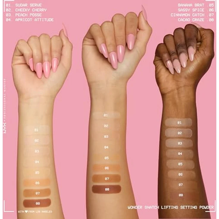 NYX Professional Makeup Wonder Snatch Konturenpuder, Farbton 01 Sugar Serve, 6 g - langanhaltendes, mattes Finish für perfekte Hautillusion – Bild 5