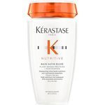 Kérastase Nutritive, Bain Satin Riche High Nutrition Rich Shampoo, 250 ml, Feuchtigkeitsspendendes und revitalisierendes Haarbad, Ohne Parabene, für sehr trockenes Haar
