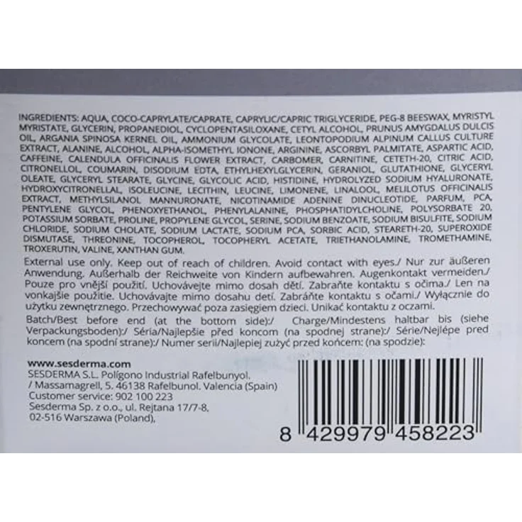 SESDERMA | Mesoses Cream Gesichtscreme | Intensive Gesichtspflegecreme | Rekonstruiert und befeuchtet die Haut | Reduziert Anzeichen der Hautalterung | 50 ml – Bild 5