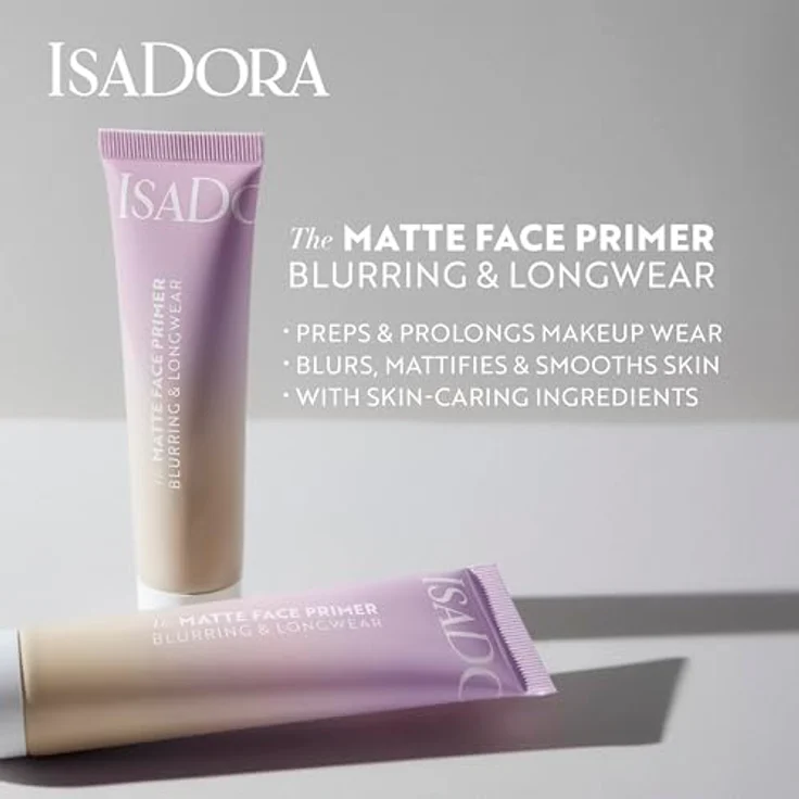 IsaDora The Matte Face Primer Blurring & Longwear, mattierender Make-up Primer für ein glattes Finish, 30 ml – Bild 3