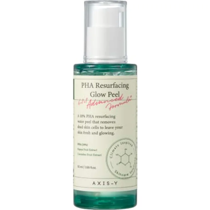 AXIS-Y PHA Resurfacing Glow Peel, 50 ml, Sanftes Peeling mit 10% PHA, für verjüngte Haut, koreanische Hautpflege