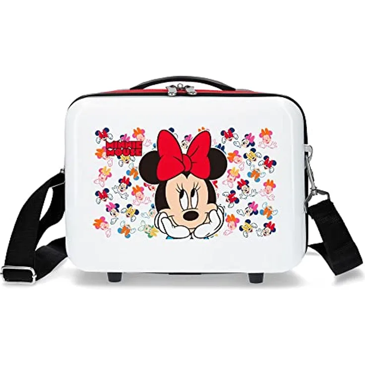 Disney Minnie Diva Kulturbeutel, anpassbar, mit Umhängetasche, mehrfarbig, 29 x 21 x 15 cm, ABS, 9,14 l, 0,6 kg, bunt, Anpassbare Kulturtasche mit Umhängetasche