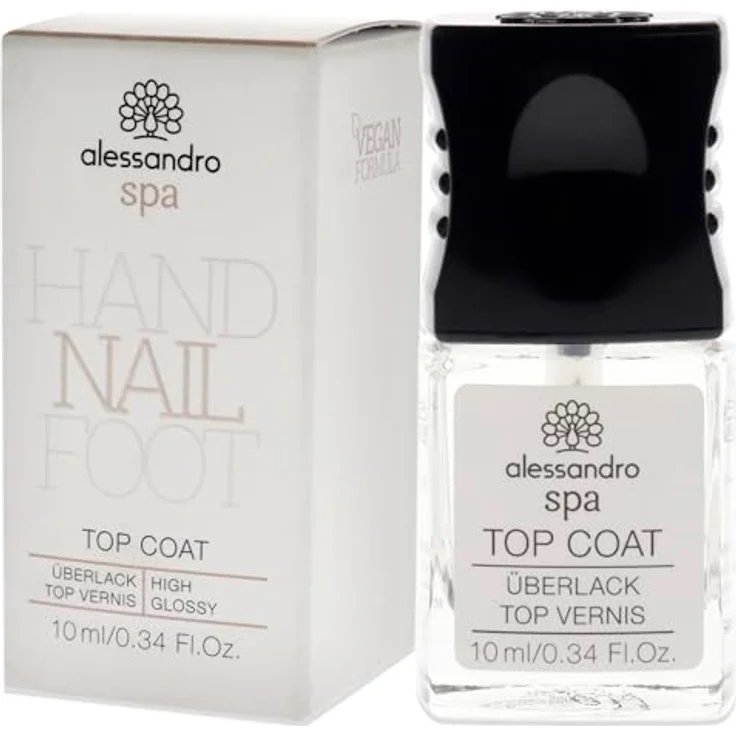 Alessandro Spa Überlack 10 ml, transparenter Nagellack – Bild 4