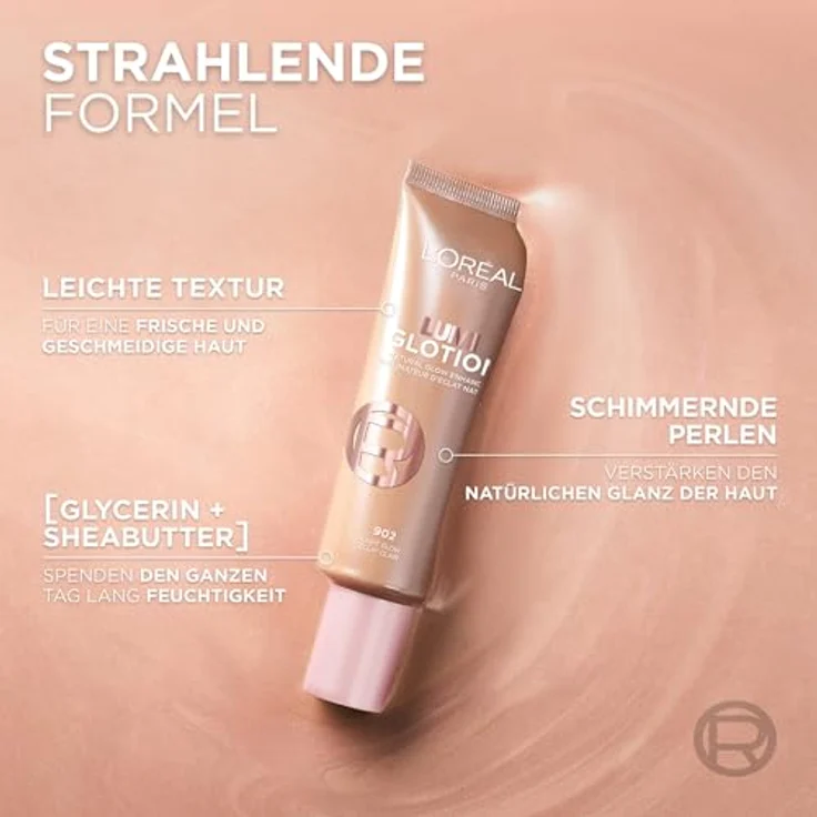 L'Oréal Paris Perfect Match Lumi Glotion, Flüssiger Highlighter für Gesicht und Körper, Natural Glow Enhancer, 902 Light Glow, 40 ml – Bild 5