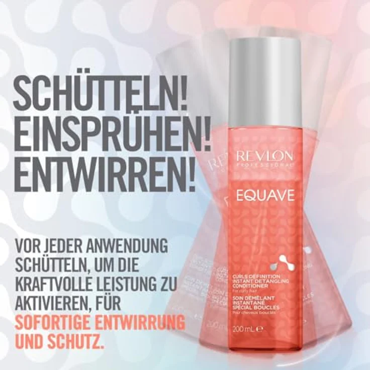Revlon Professional Equave Curls Definition professioneller, entwirrender Zwei-Phasen Conditioner für lockiges Haar, 200ml – Bild 3