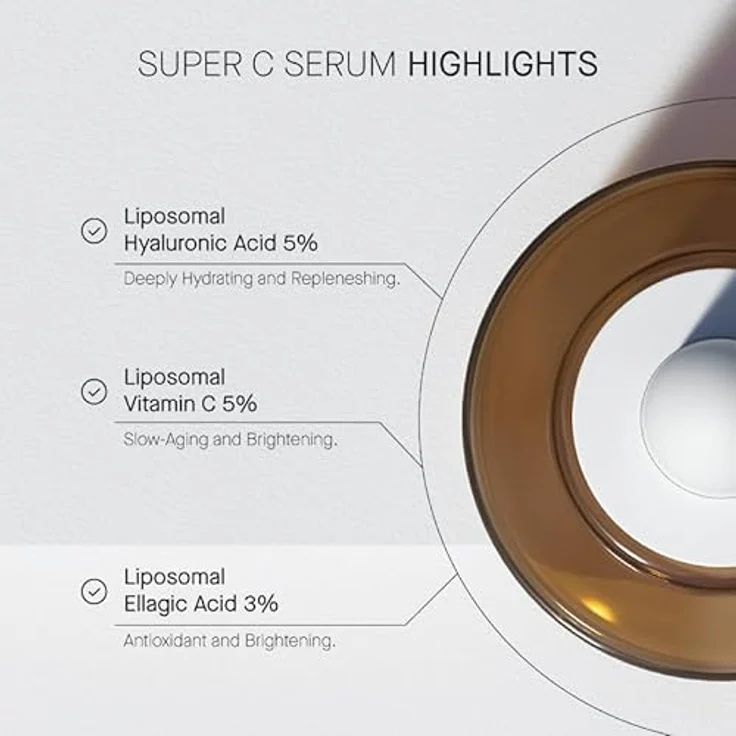 Transparent Lab Super C Serum, Anti-Aging Gesichtsserum mit Vitamin C, Hyaluronsäure und Ellagsäure, 30 ml – Bild 6