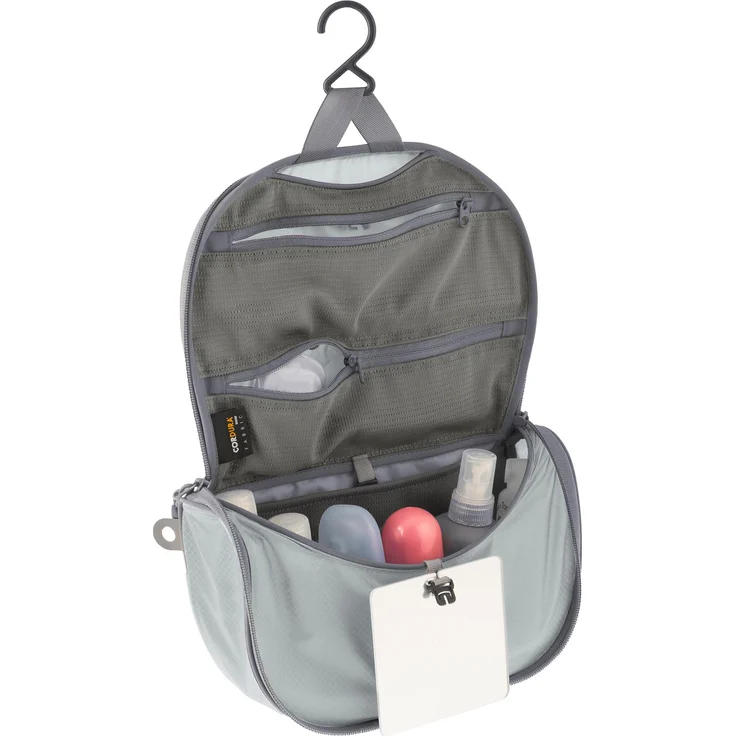 Sea To Summit Ultra-Sil Hanging Toiletry Bag, Beauty Case, grau, 3 l, wasserabweisend, mit Haken und Spiegel – Bild 1