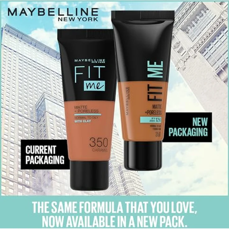 Maybelline Fit me! Matte + Poreless Make-up #95-fair porcelain 30 ml – Bild 4