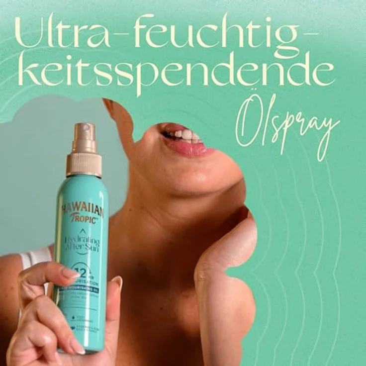 Hawaiian Tropic Feuchtigkeitsspendendes Aftersun-Hautpflegeöl, 150 ml mit Vitamin E, Avocado- und Jojobaöl, tropischem Duft, vegan, tierversuchsfrei – Bild 4