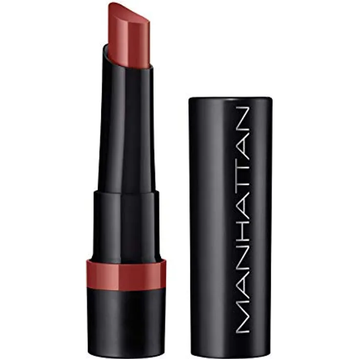 Manhattan All In One Extreme Lippenstift, Lipstick für langanhaltende intensive Farbe & angenehmes Tragegefühl, Farbe Snatched 25, 1 x 2,3 g